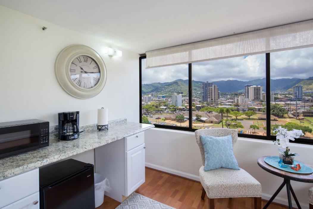 Modern Waikiki Sleek Studio Honolulu Exteriör bild