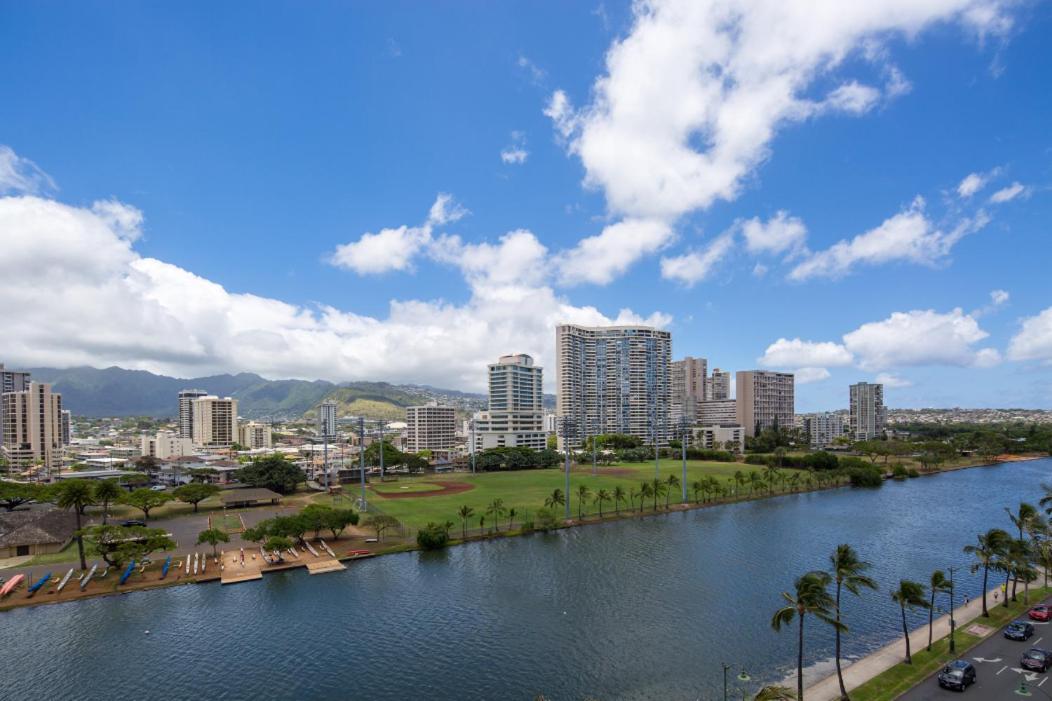 Modern Waikiki Sleek Studio Honolulu Exteriör bild